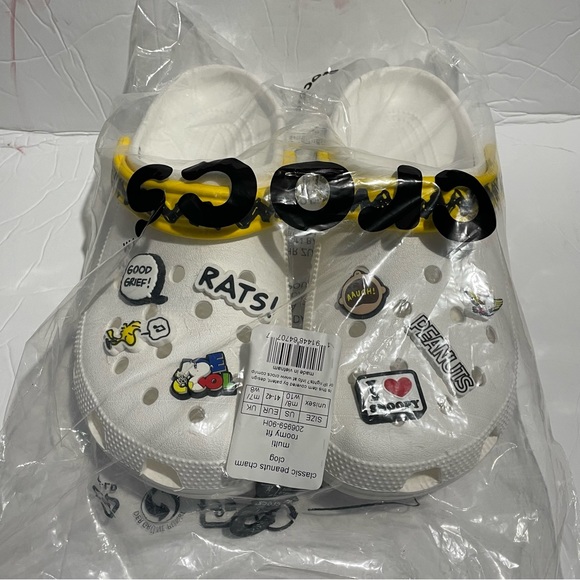 CROCS Shoes Crocs Classic Peanuts Charm Clog Multi Unisex Roomy Fit Mens 8 Womens Poshmark